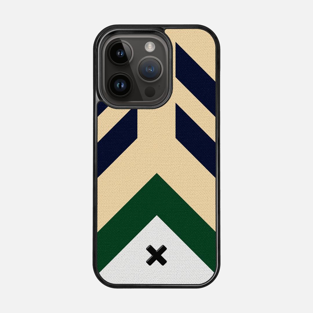 Passage Case for the Apple iPhone 15 Pro featuring a UV Printed Cotton Canvas backer with the Keyway X Mark#Phone Model_iPhone 15 Pro