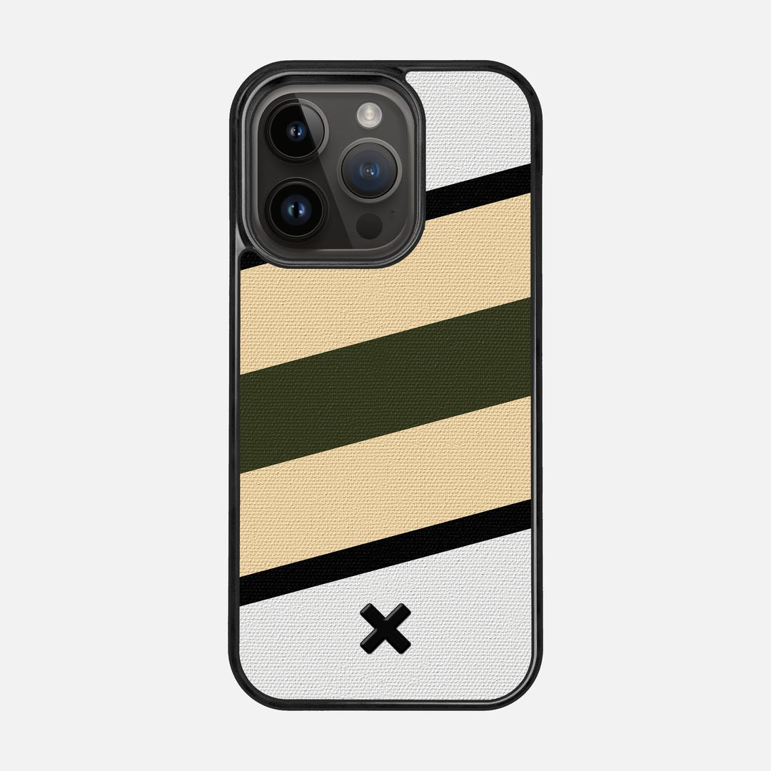 Ridge Case for the Apple iPhone 15 Pro featuring a UV Printed Cotton Canvas backer with the Keyway X Mark#Phone Model_iPhone 15 Pro