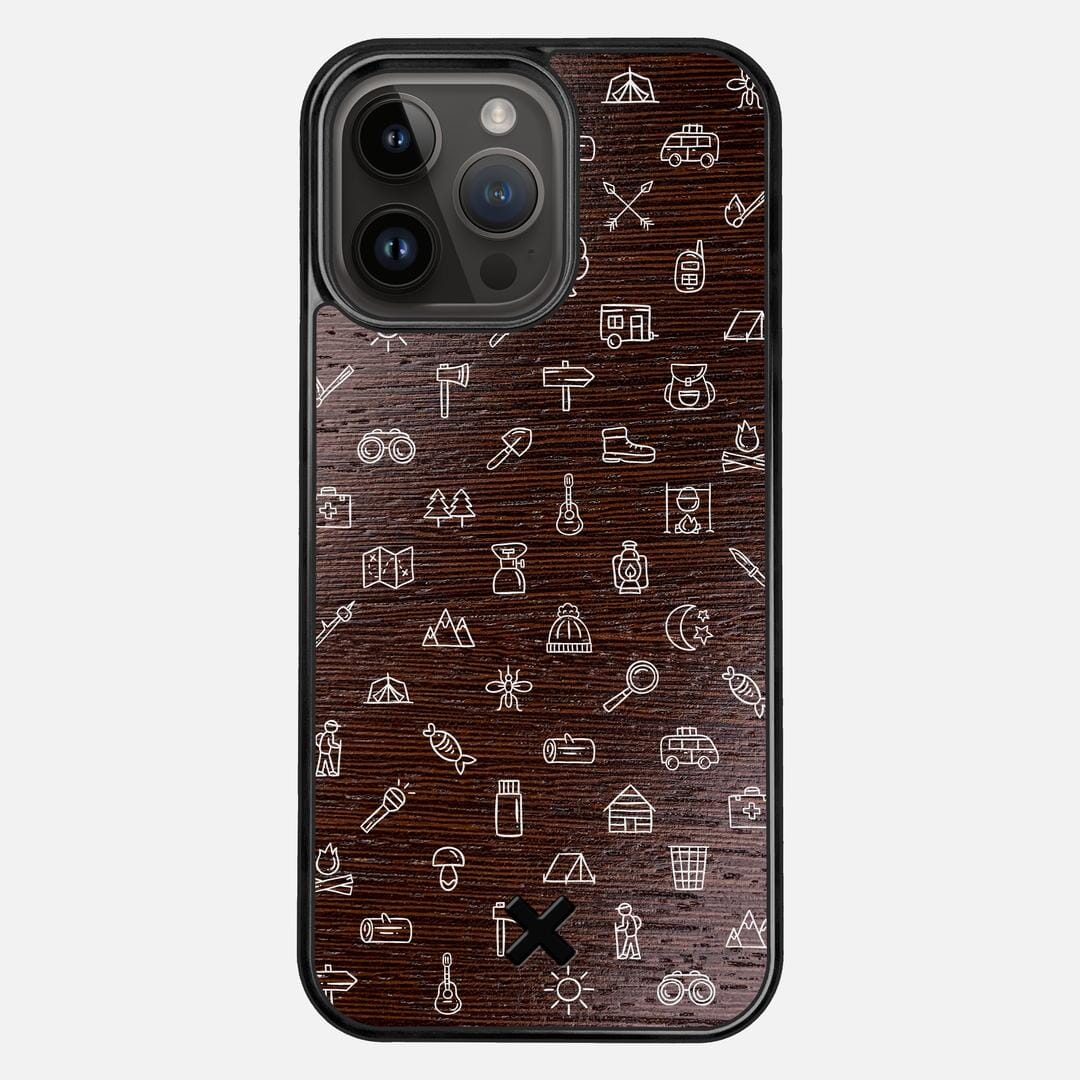 Gear Case for the Apple iPhone 15 Pro Max featuring a UV Printed Wenge Wood backer with the Keyway X Mark#Phone Model_iPhone 15 Pro Max
