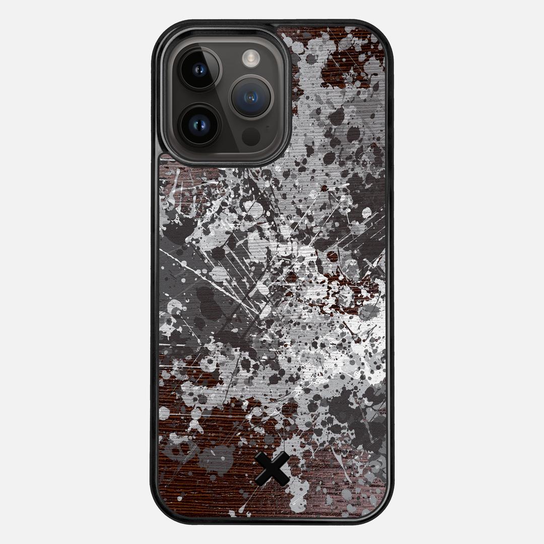 Mono Case for the Apple iPhone 15 Pro Max featuring a UV Printed Wenge Wood backer with the Keyway X Mark#Phone Model_iPhone 15 Pro Max