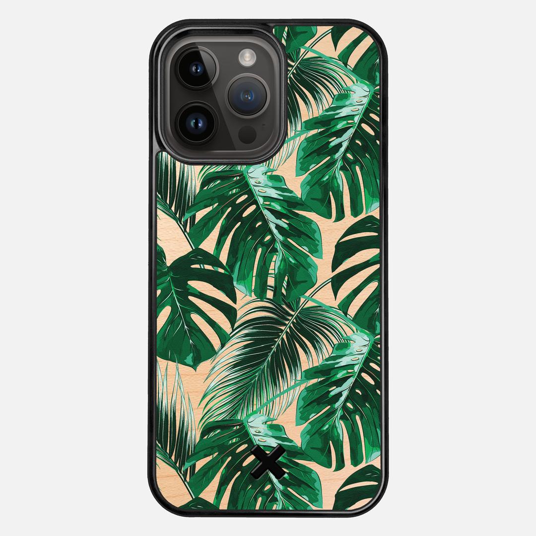 Palm Case for the Apple iPhone 15 Pro Max featuring a UV Printed Maple Wood backer with the Keyway X Mark#Phone Model_iPhone 15 Pro Max