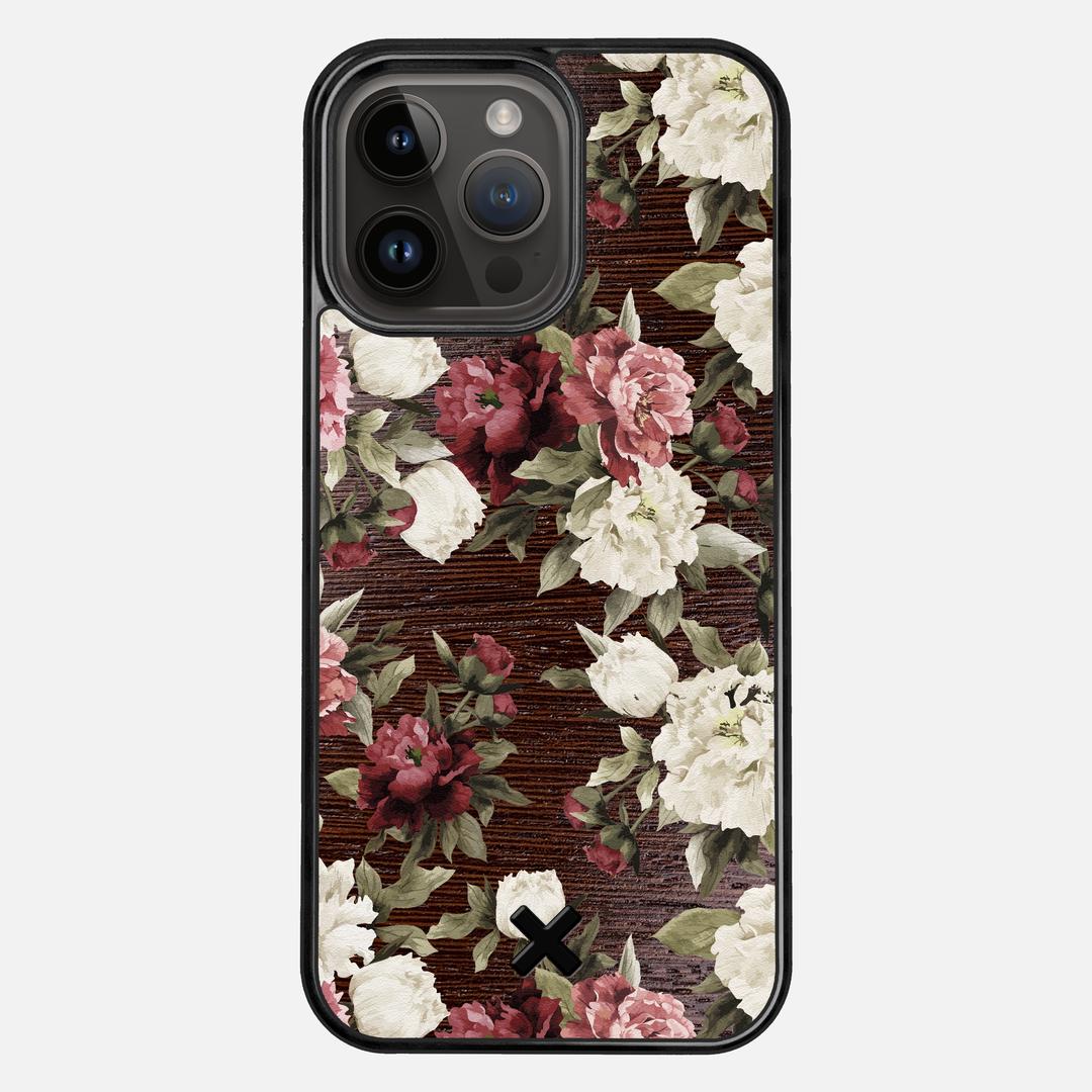 Rose Case for the Apple iPhone 15 Pro Max featuring a UV Printed Wenge Wood backer with the Keyway X Mark#Phone Model_iPhone 15 Pro Max