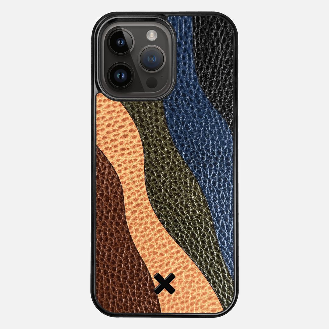 Sable Leather Case for the Apple iPhone 15 Pro Max featuring a Genuine Leather backer with the Keyway X Mark#Phone Model_iPhone 15 Pro Max