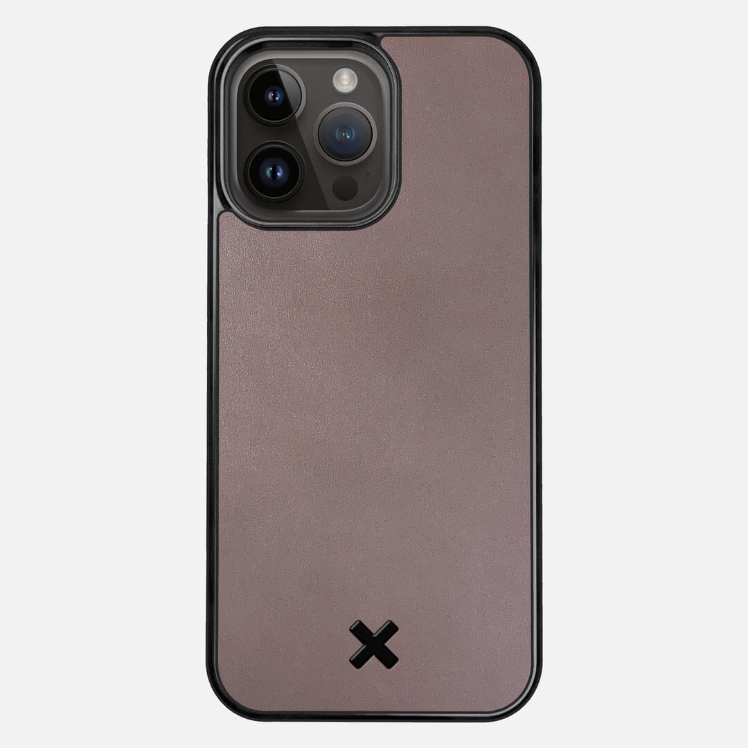 Slate Leather Case for the Apple iPhone 15 Pro Max featuring a Genuine Leather backer with the Keyway X Mark#Phone Model_iPhone 15 Pro Max