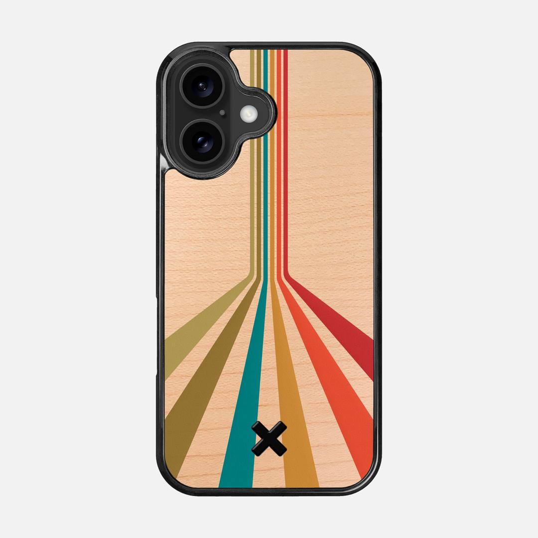 Beam Case for the Apple iPhone 16 featuring a UV Printed Maple Wood backer with the Keyway X Mark#Phone Model_iPhone 16