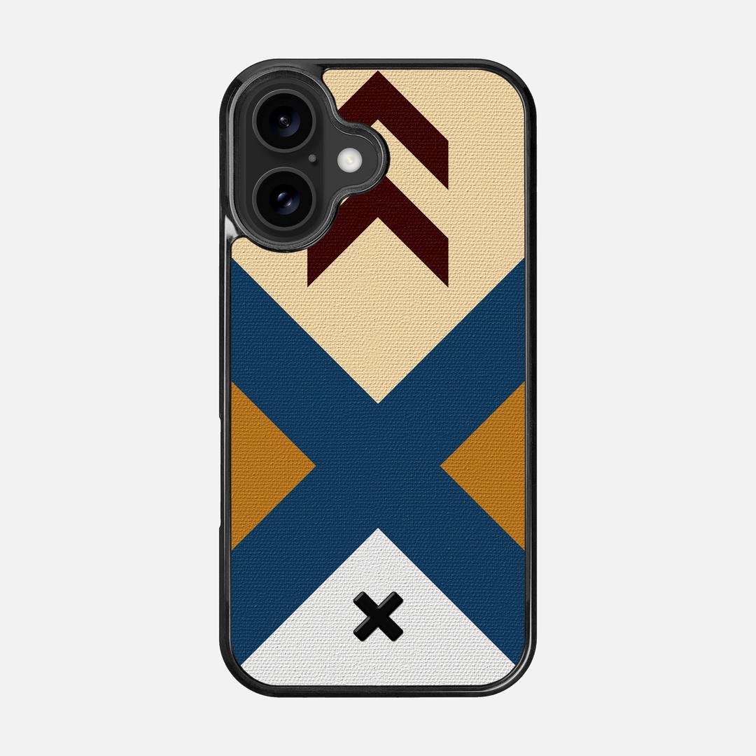 Camp Case for the Apple iPhone 16 featuring a UV Printed Cotton Canvas backer with the Keyway X Mark#Phone Model_iPhone 16