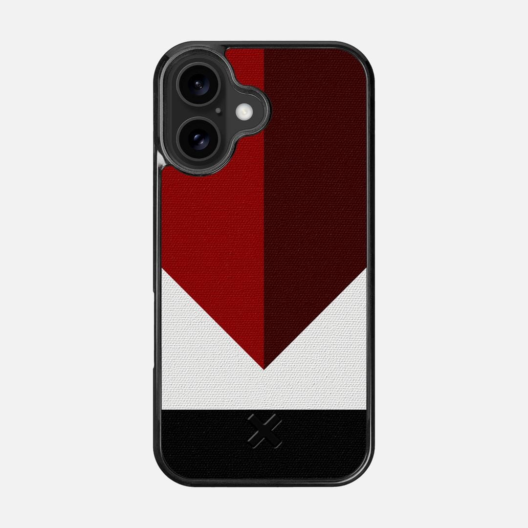 Valley Case for the Apple iPhone 16 featuring a UV Printed Cotton Canvas backer with the Keyway X Mark#Phone Model_iPhone 16