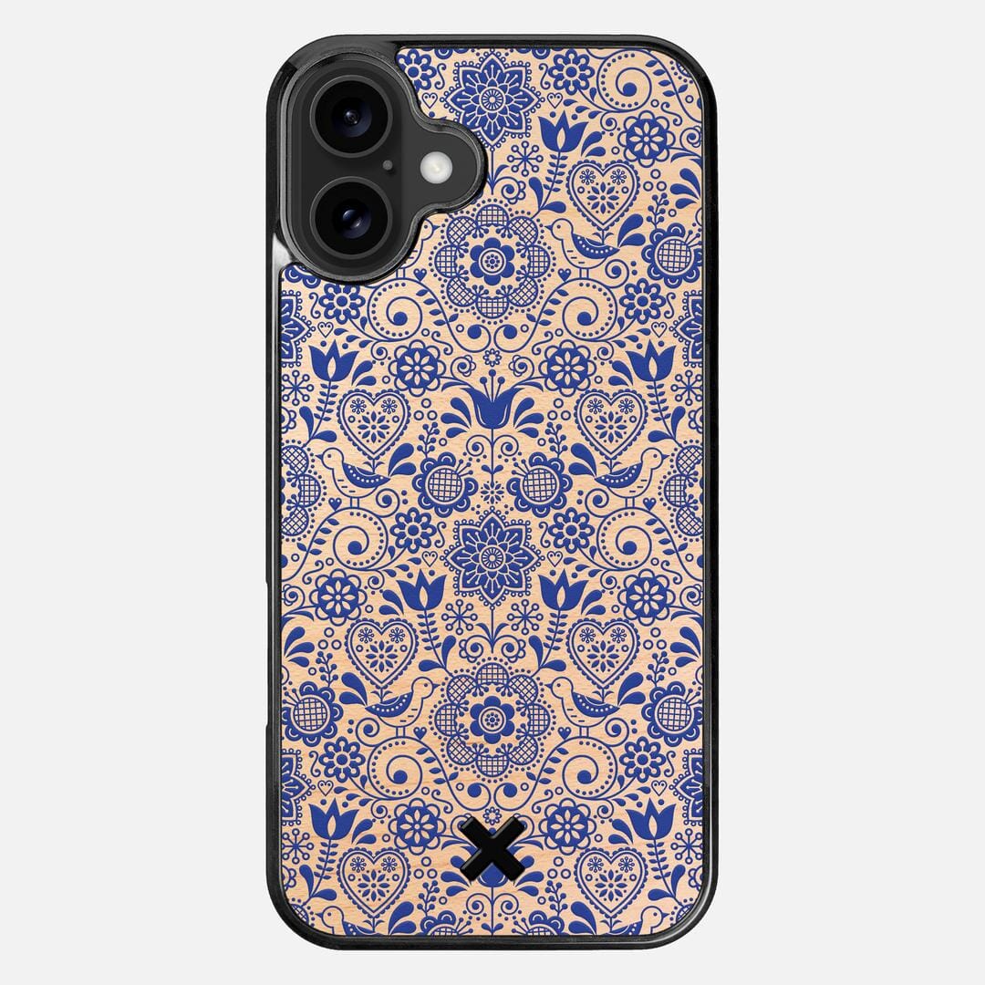 Bloom Case for the Apple iPhone 16 Plus featuring a UV Printed Maple Wood backer with the Keyway X Mark#Phone Model_iPhone 16 Plus