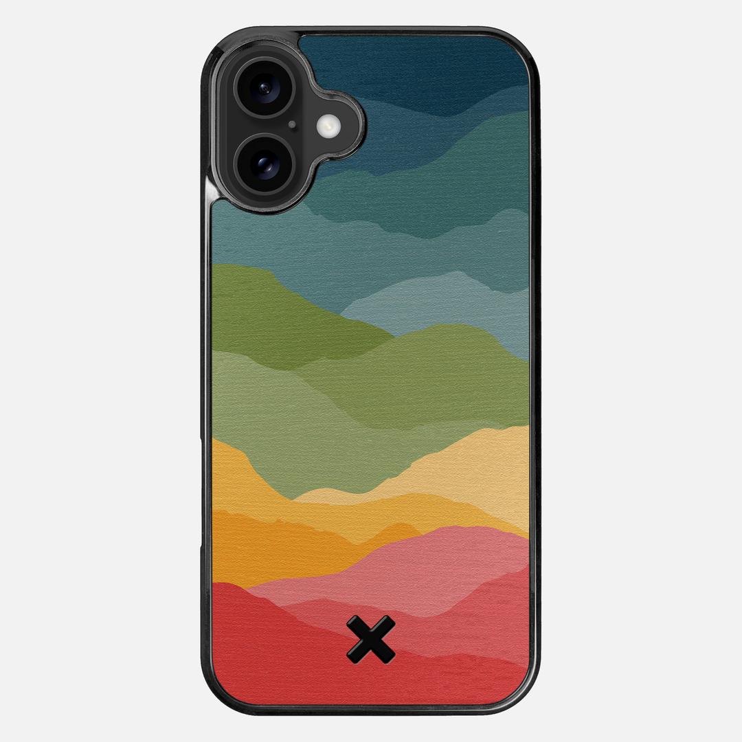 Gamut Case for the Apple iPhone 16 Plus featuring a UV Printed Wenge Wood backer with the Keyway X Mark#Phone Model_iPhone 16 Plus