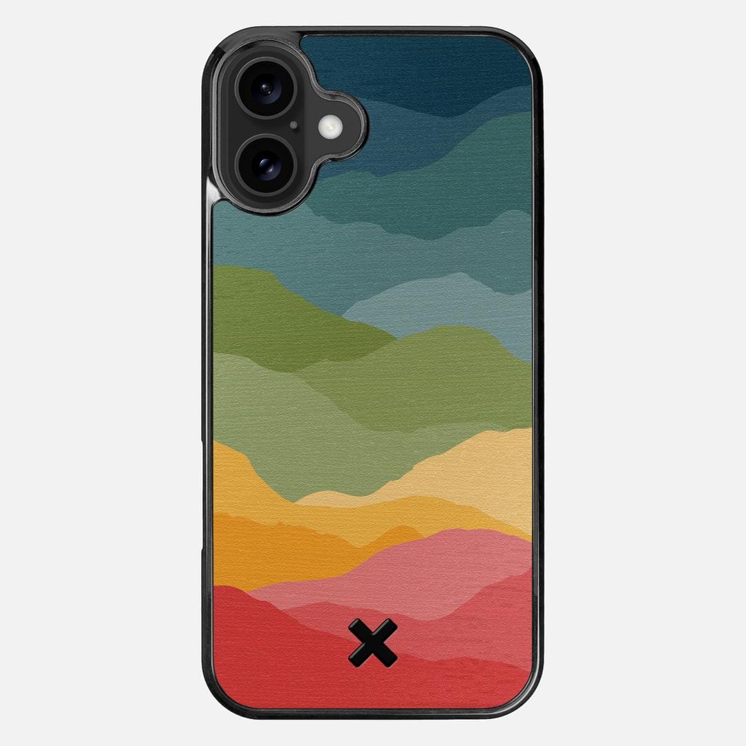 Gamut Case for the Apple iPhone 16 Plus featuring a UV Printed Wenge Wood backer with the Keyway X Mark#Phone Model_iPhone 16 Plus