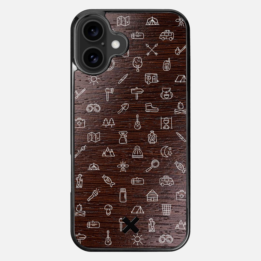Gear Case for the Apple iPhone 16 Plus featuring a UV Printed Wenge Wood backer with the Keyway X Mark#Phone Model_iPhone 16 Plus
