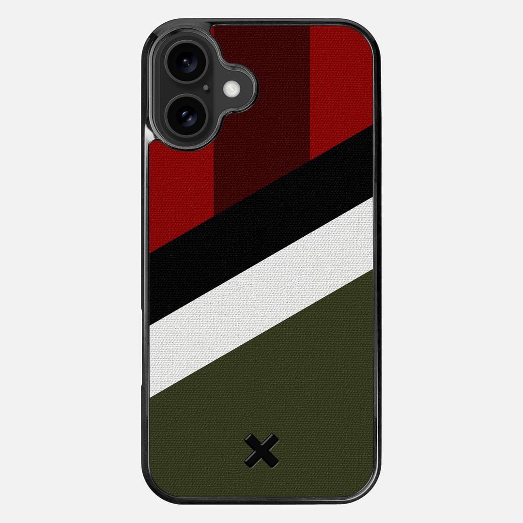 Highland Case for the Apple iPhone 16 Plus featuring a UV Printed Cotton Canvas backer with the Keyway X Mark#Phone Model_iPhone 16 Plus