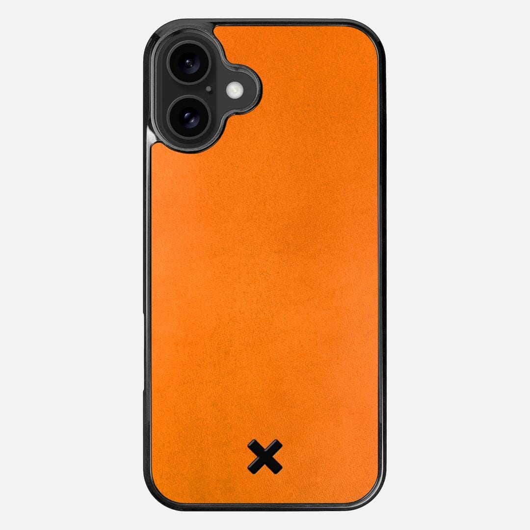 Honey Leather Case for the Apple iPhone 16 Plus featuring a Genuine Leather backer with the Keyway X Mark#Phone Model_iPhone 16 Plus