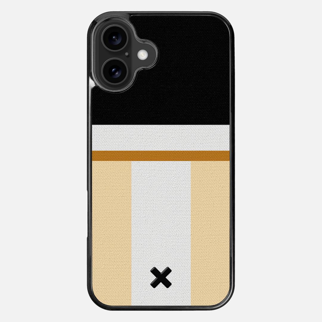 Isle Case for the Apple iPhone 16 Plus featuring a UV Printed Cotton Canvas backer with the Keyway X Mark#Phone Model_iPhone 16 Plus