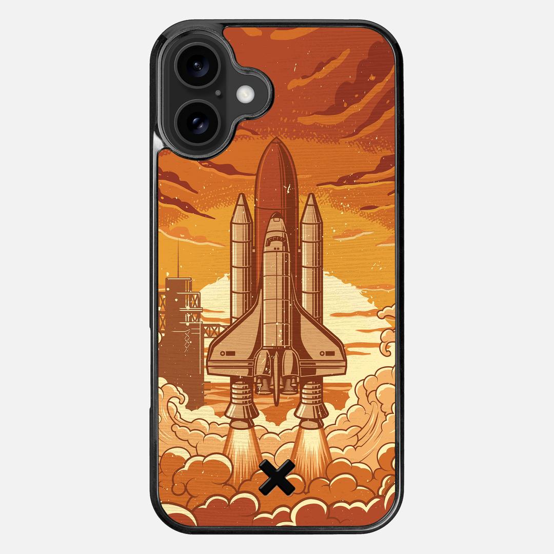 Launch Case for the Apple iPhone 16 Plus featuring a UV Printed Wenge Wood backer with the Keyway X Mark#Phone Model_iPhone 16 Plus