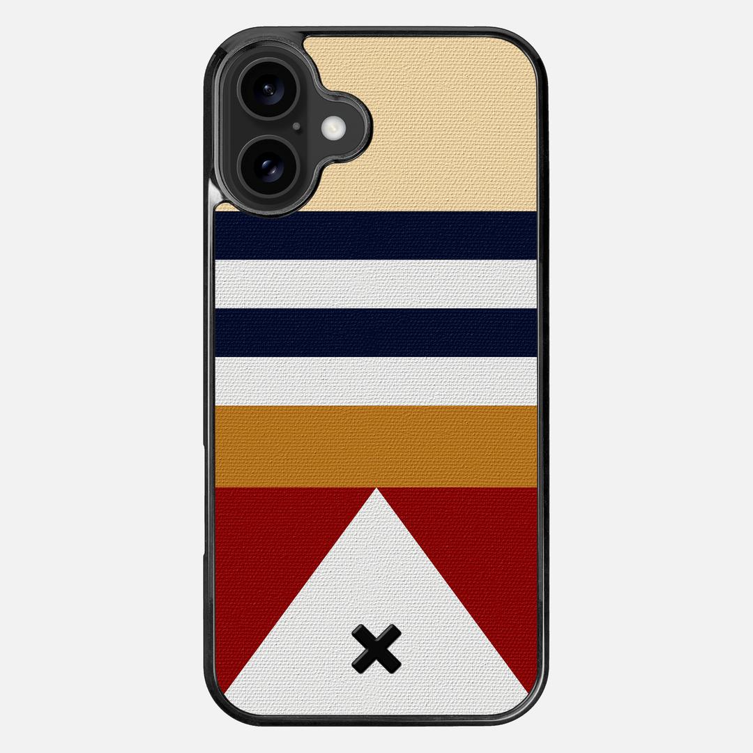 Lodge Case for the Apple iPhone 16 Plus featuring a UV Printed Cotton Canvas backer with the Keyway X Mark#Phone Model_iPhone 16 Plus