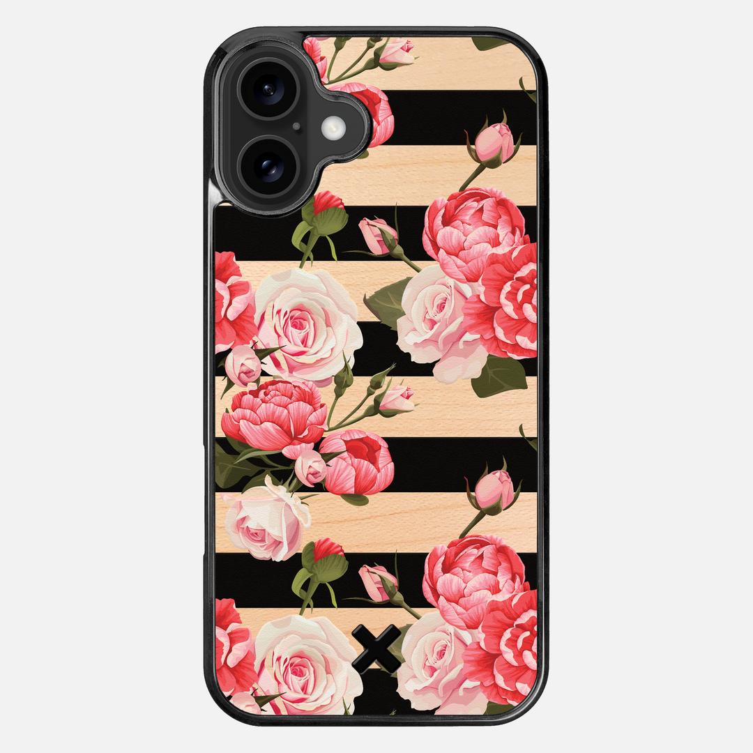 Peony Case for the Apple iPhone 16 Plus featuring a UV Printed Maple Wood backer with the Keyway X Mark#Phone Model_iPhone 16 Plus