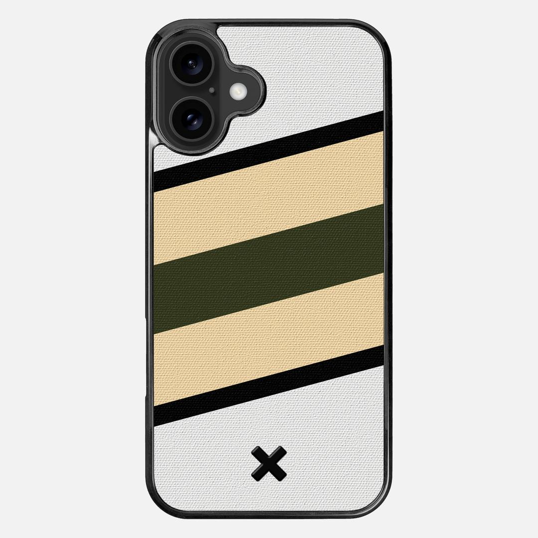 Ridge Case for the Apple iPhone 16 Plus featuring a UV Printed Cotton Canvas backer with the Keyway X Mark#Phone Model_iPhone 16 Plus