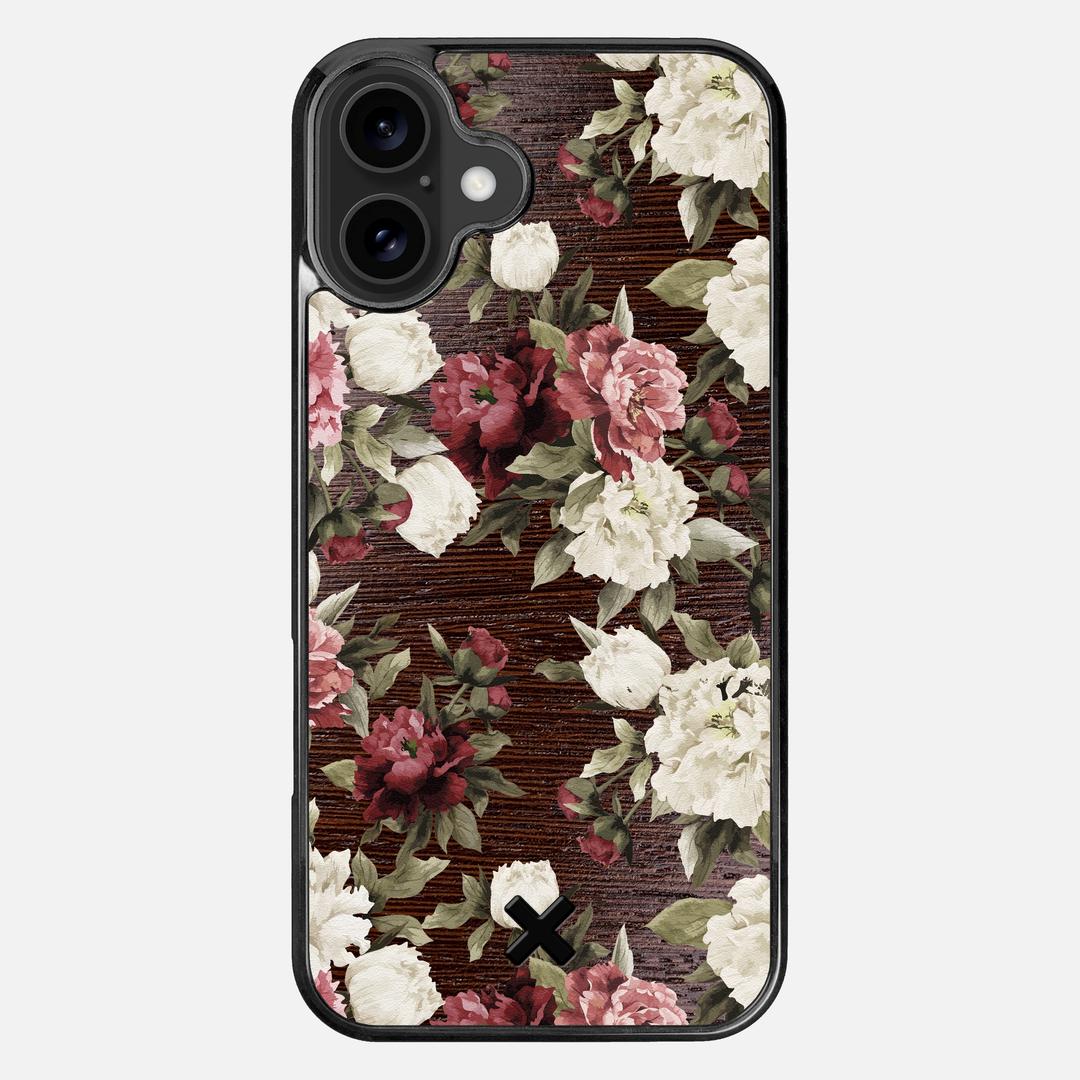 Rose Case for the Apple iPhone 16 Plus featuring a UV Printed Wenge Wood backer with the Keyway X Mark#Phone Model_iPhone 16 Plus