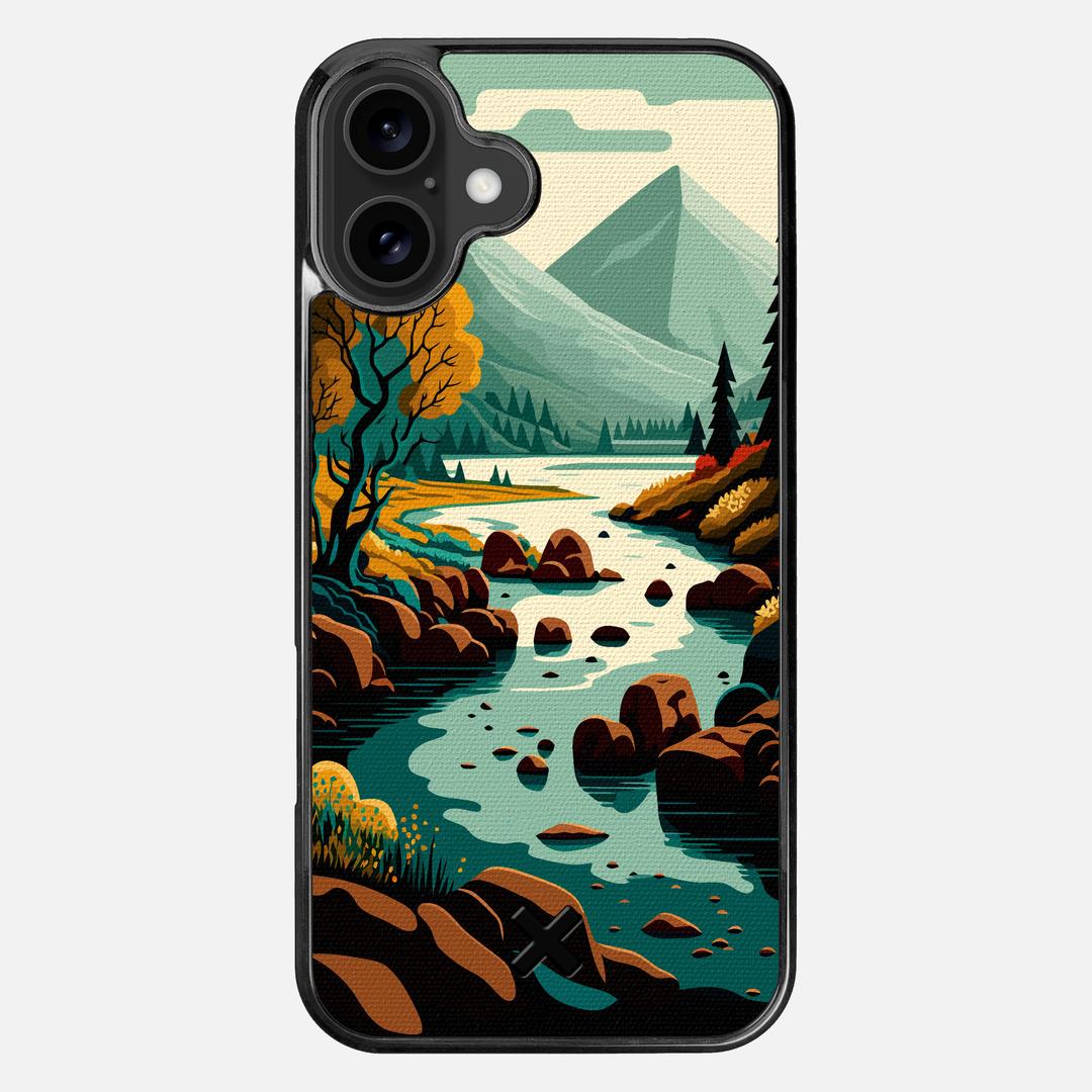 Sanctuary Case for the Apple iPhone 16 Plus featuring a UV Printed Cotton Canvas backer with the Keyway X Mark#Phone Model_iPhone 16 Plus