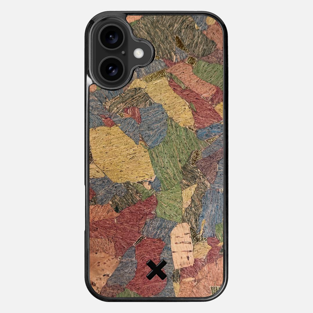 Terrazzo Cork Case for the Apple iPhone 16 Plus featuring a Genuine Cork backer with the Keyway X Mark#Phone Model_iPhone 16 Plus