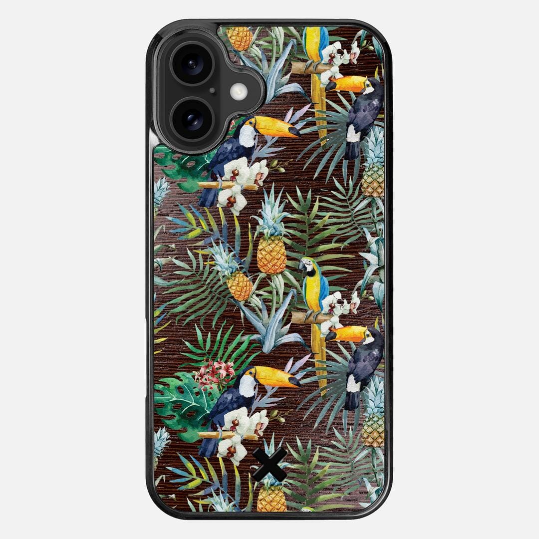Tropic Case for the Apple iPhone 16 Plus featuring a UV Printed and Wenge Wood backer with the Keyway X Mark#Phone Model_iPhone 16 Plus