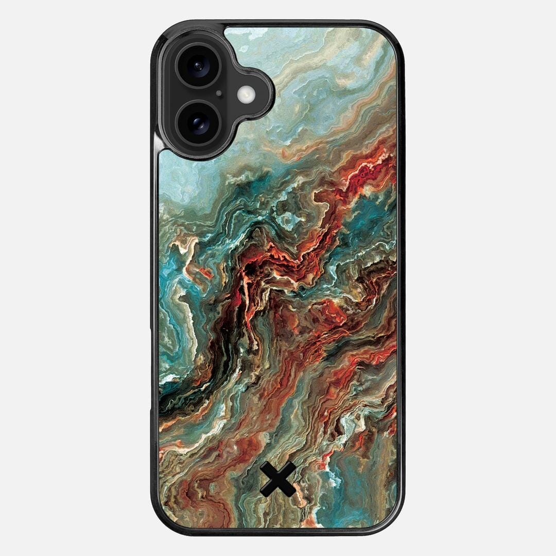 Verona Case for the Apple iPhone 16 Plus featuring a UV Printed Wenge Wood backer with the Keyway X Mark#Phone Model_iPhone 16 Plus