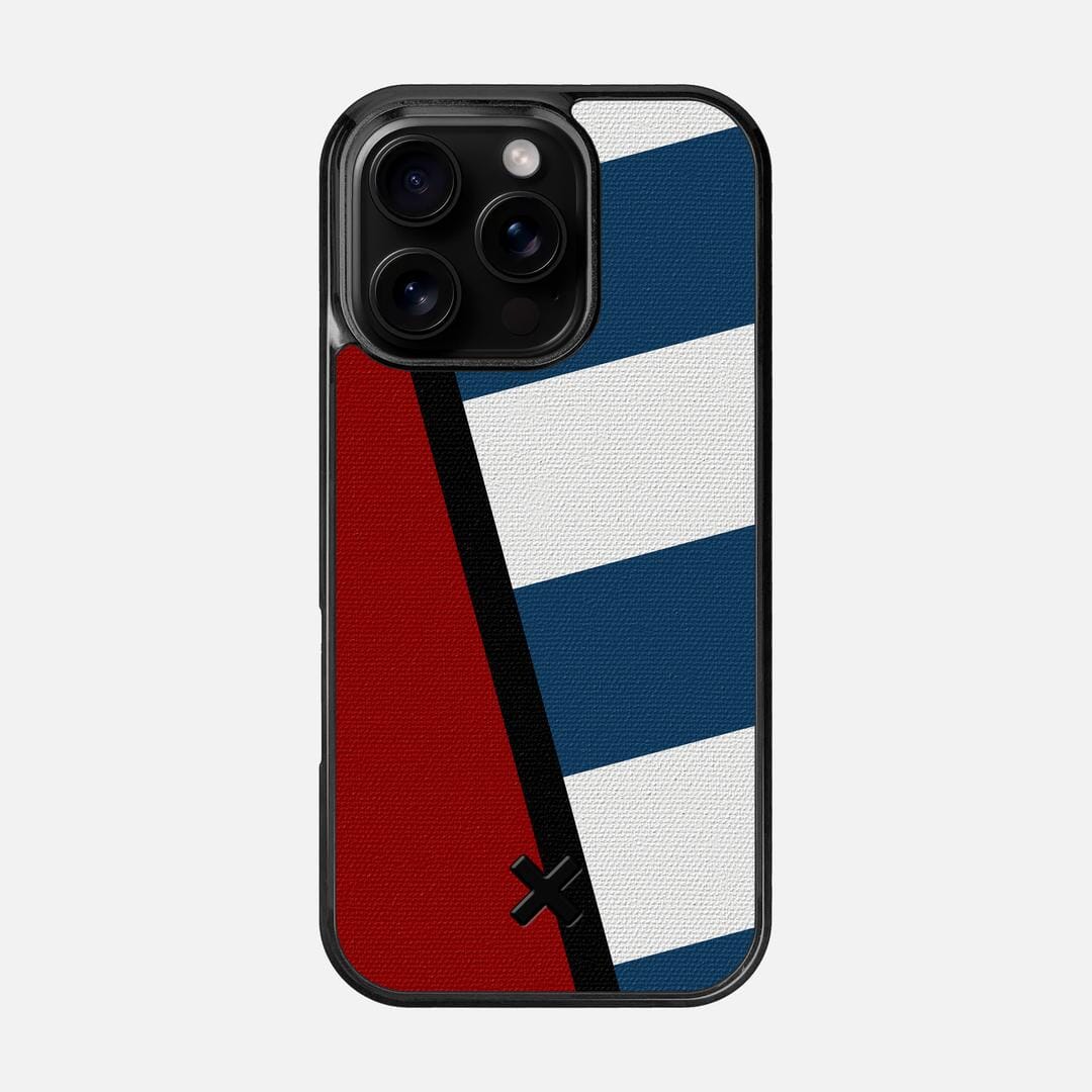 Bluff Case for the Apple iPhone 16 Pro featuring a UV Printed Cotton Canvas backer with the Keyway X Mark#Phone Model_iPhone 16 Pro