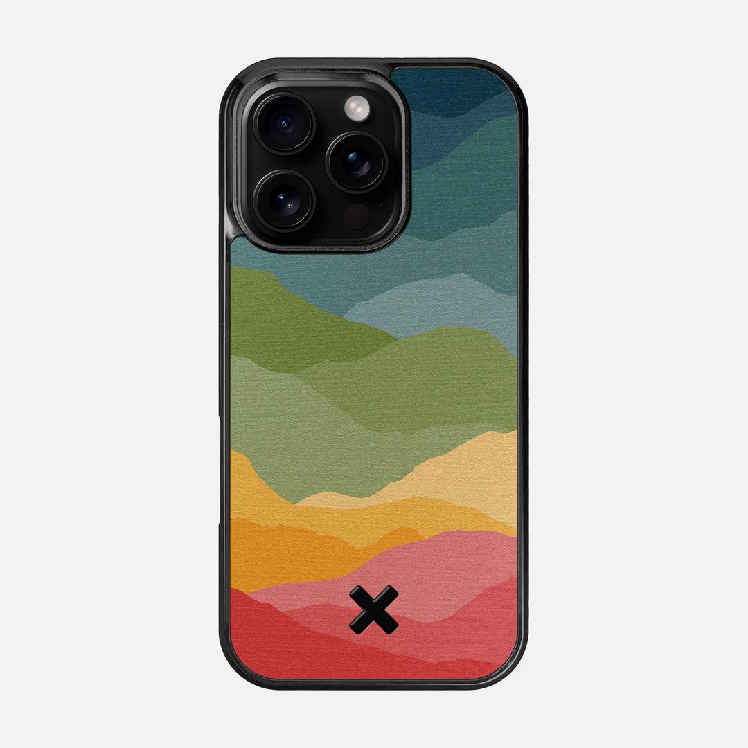 Gamut Case for the Apple iPhone 16 Pro featuring a UV Printed Wenge Wood backer with the Keyway X Mark#Phone Model_iPhone 16 Pro