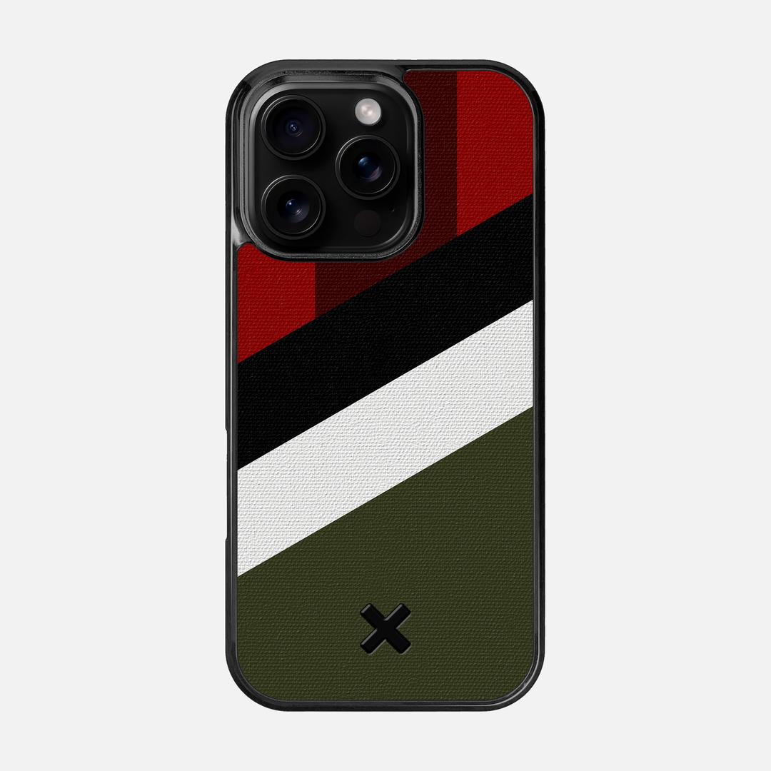 Highland Case for the Apple iPhone 16 Pro featuring a UV Printed Cotton Canvas backer with the Keyway X Mark#Phone Model_iPhone 16 Pro