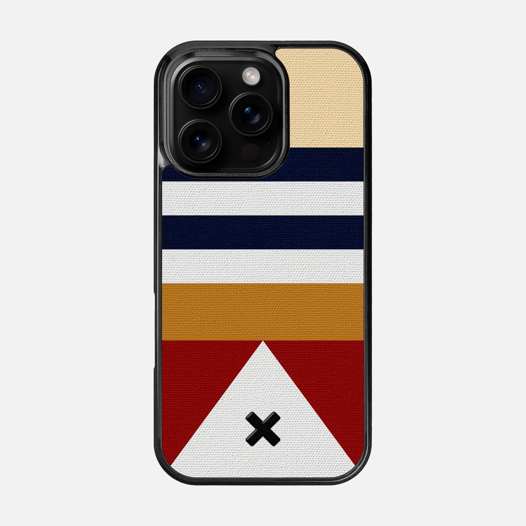 Lodge Case for the Apple iPhone 16 Pro featuring a UV Printed Cotton Canvas backer with the Keyway X Mark#Phone Model_iPhone 16 Pro