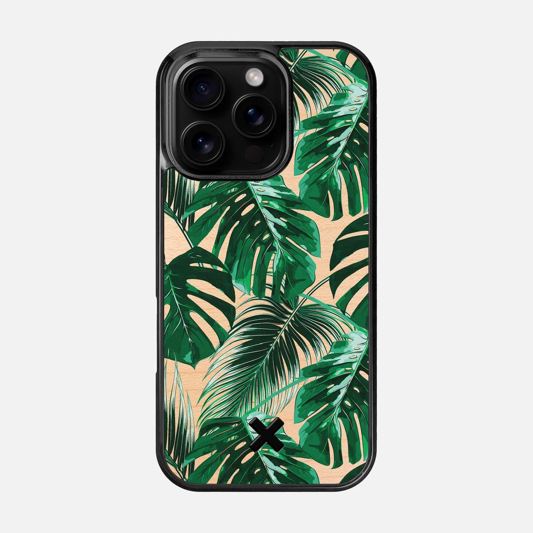 Palm Case for the Apple iPhone 16 Pro featuring a UV Printed Maple Wood backer with the Keyway X Mark#Phone Model_iPhone 16 Pro