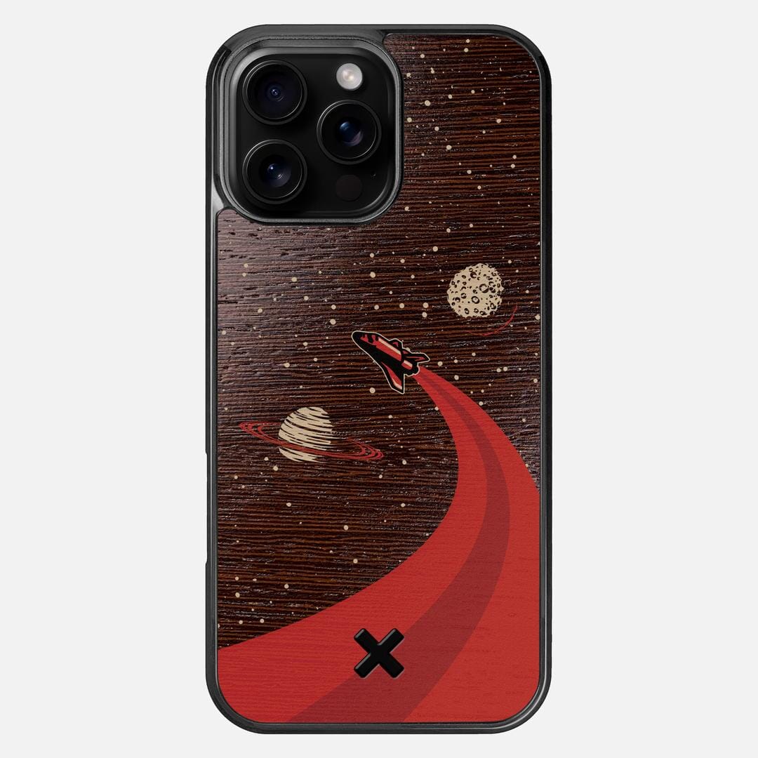 Booster Case for the Apple iPhone 16 Pro Max featuring a UV Printed Wenge Wood backer with the Keyway X Mark#Phone Model_iPhone 16 Pro Max