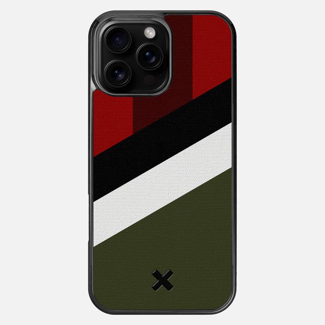 Highland Case for the Apple iPhone 16 Pro Max featuring a UV Printed Cotton Canvas backer with the Keyway X Mark#Phone Model_iPhone 16 Pro Max