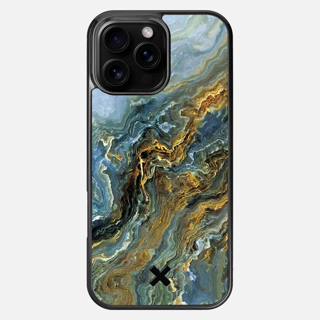 Indigo Case for the Apple iPhone 16 Pro Max featuring a UV Printed Wenge Wood backer with the Keyway X Mark#Phone Model_iPhone 16 Pro Max