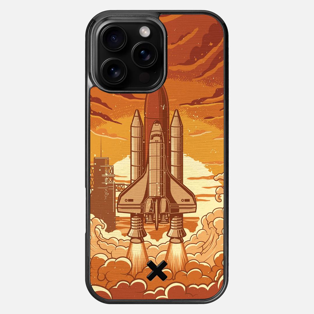 Launch Case for the Apple iPhone 16 Pro Max featuring a UV Printed Wenge Wood backer with the Keyway X Mark#Phone Model_iPhone 16 Pro Max