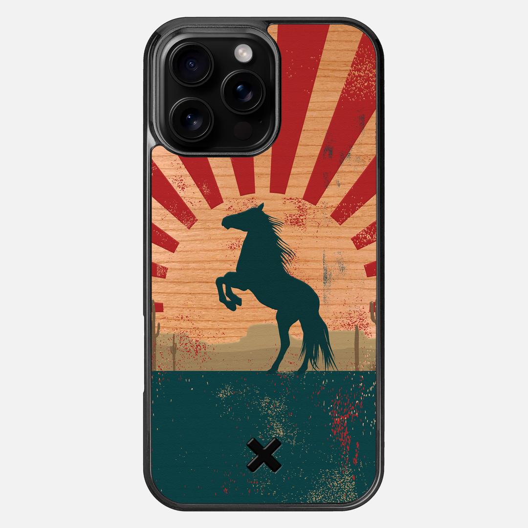 Mustang Case for the Apple iPhone 16 Pro Max featuring a UV Printed Cherry Wood backer with the Keyway X Mark#Phone Model_iPhone 16 Pro Max