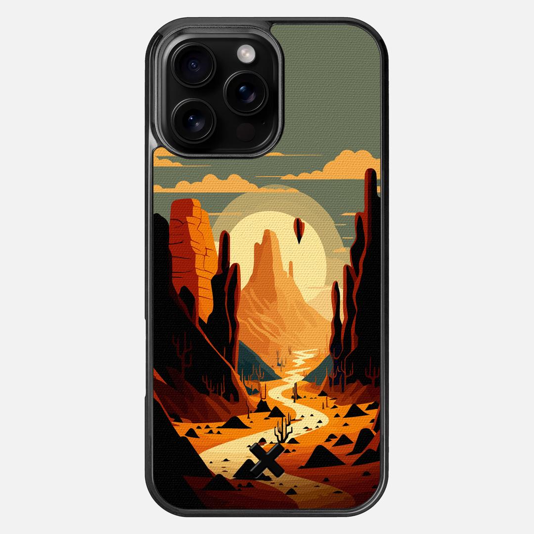 Terra Case for the Apple iPhone 16 Pro Max featuring a UV Printed Cotton Canvas backer with the Keyway X Mark#Phone Model_iPhone 16 Pro Max