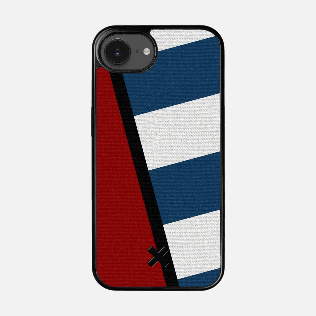 Bluff Case for the Apple iPhone 16e featuring a UV Printed Cotton Canvas backer with the Keyway X Mark#Phone Model_iPhone 16e