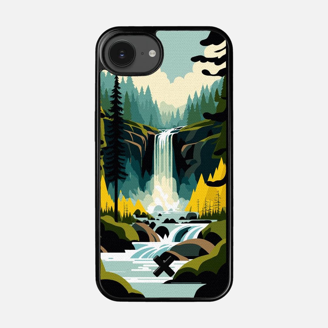 Cascade Case for the Apple iPhone 16e featuring a UV Printed Cotton Canvas backer with the Keyway X Mark#Phone Model_iPhone 16e
