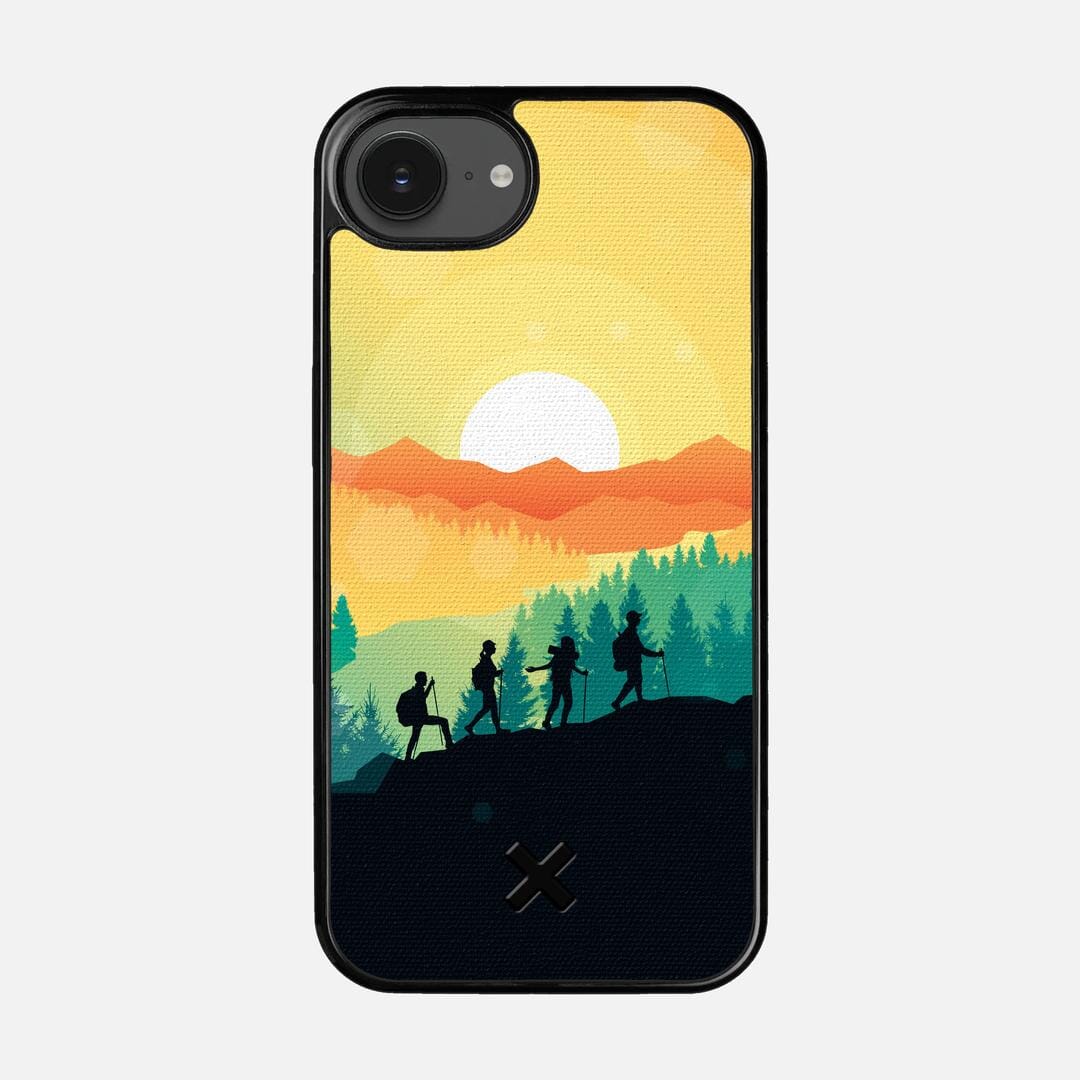 Expedition Case for the Apple iPhone 16e featuring a UV Printed Cotton Canvas backer with the Keyway X Mark#Phone Model_iPhone 16e