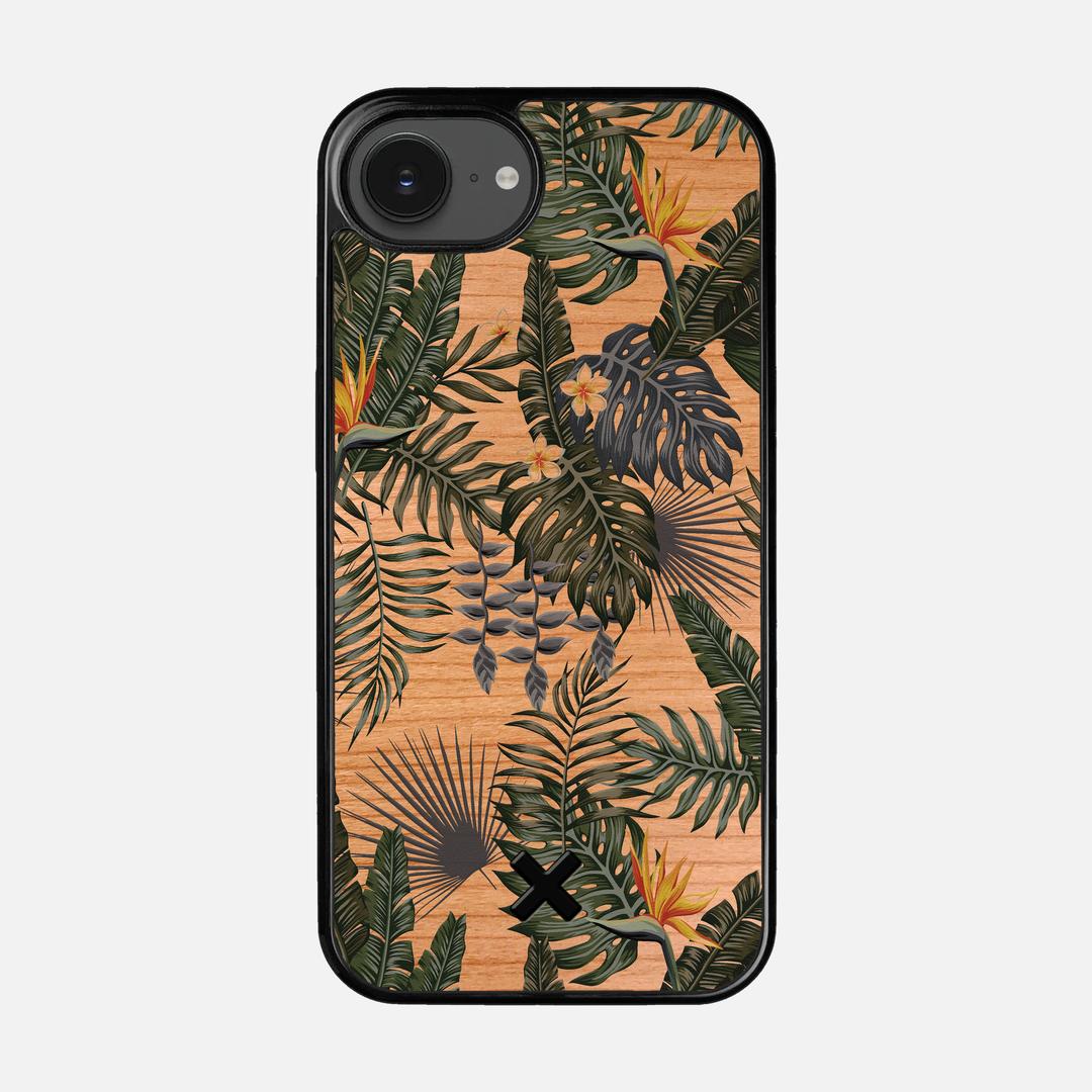 Flora Case for the Apple iPhone 16e featuring a UV Printed Cherry Wood backer with the Keyway X Mark#Phone Model_iPhone 16e