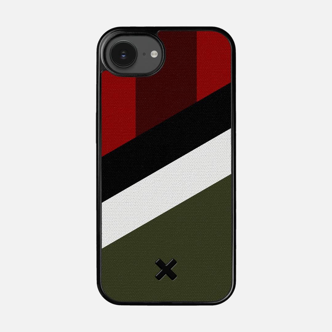 Highland Case for the Apple iPhone 16e featuring a UV Printed Cotton Canvas backer with the Keyway X Mark#Phone Model_iPhone 16e