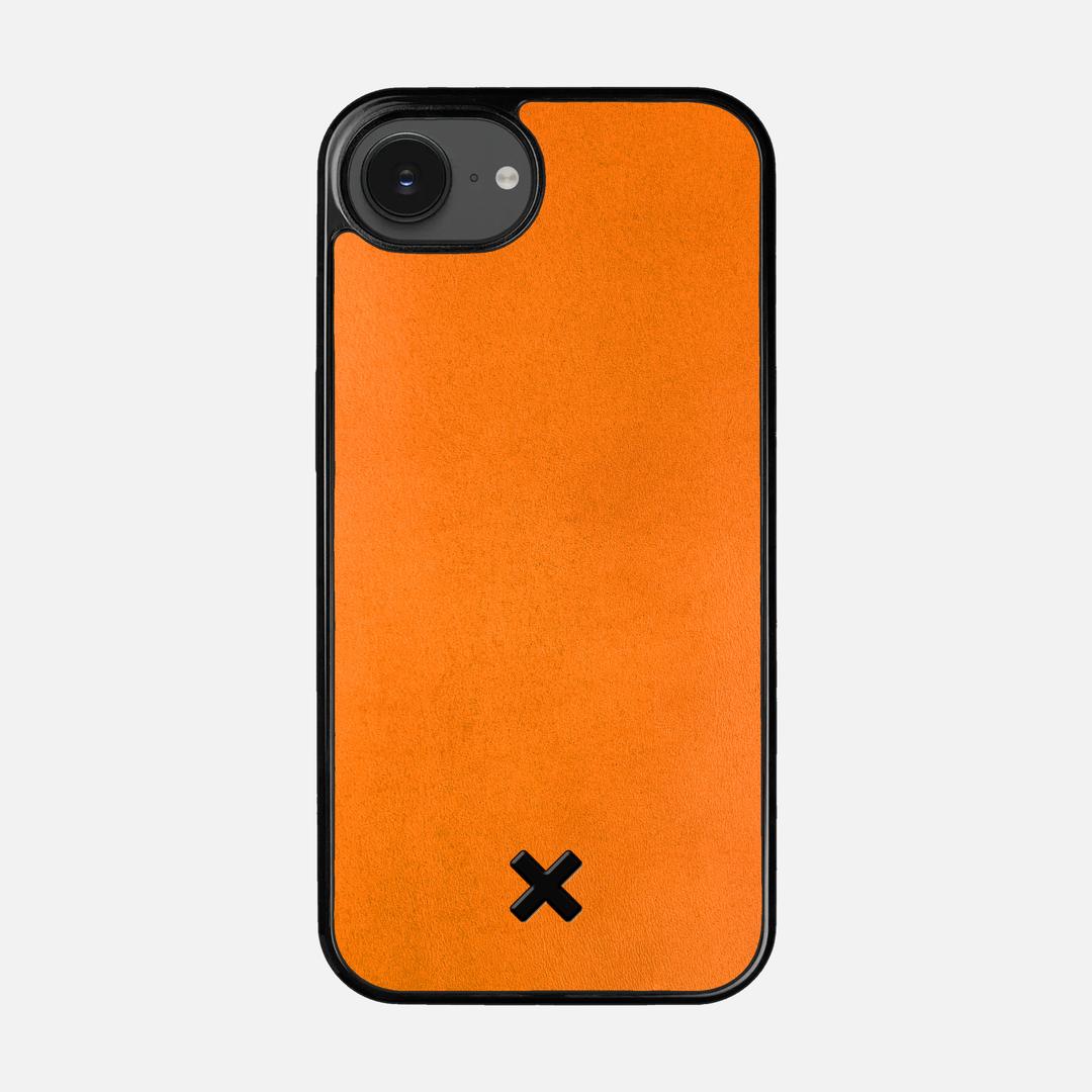 Honey Leather Case for the Apple iPhone 16e featuring a Genuine Leather backer with the Keyway X Mark#Phone Model_iPhone 16e