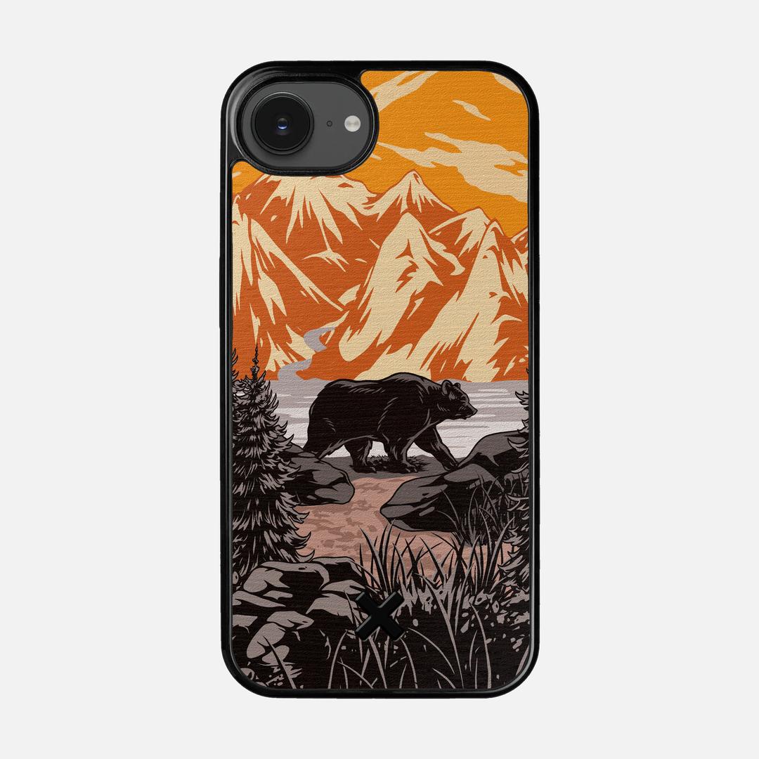 Kodiak Case for the Apple iPhone 16e featuring a UV Printed Wenge Wood backer with the Keyway X Mark#Phone Model_iPhone 16e