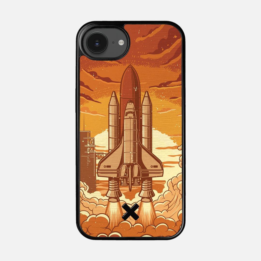 Launch Case for the Apple iPhone 16e featuring a UV Printed Wenge Wood backer with the Keyway X Mark#Phone Model_iPhone 16e