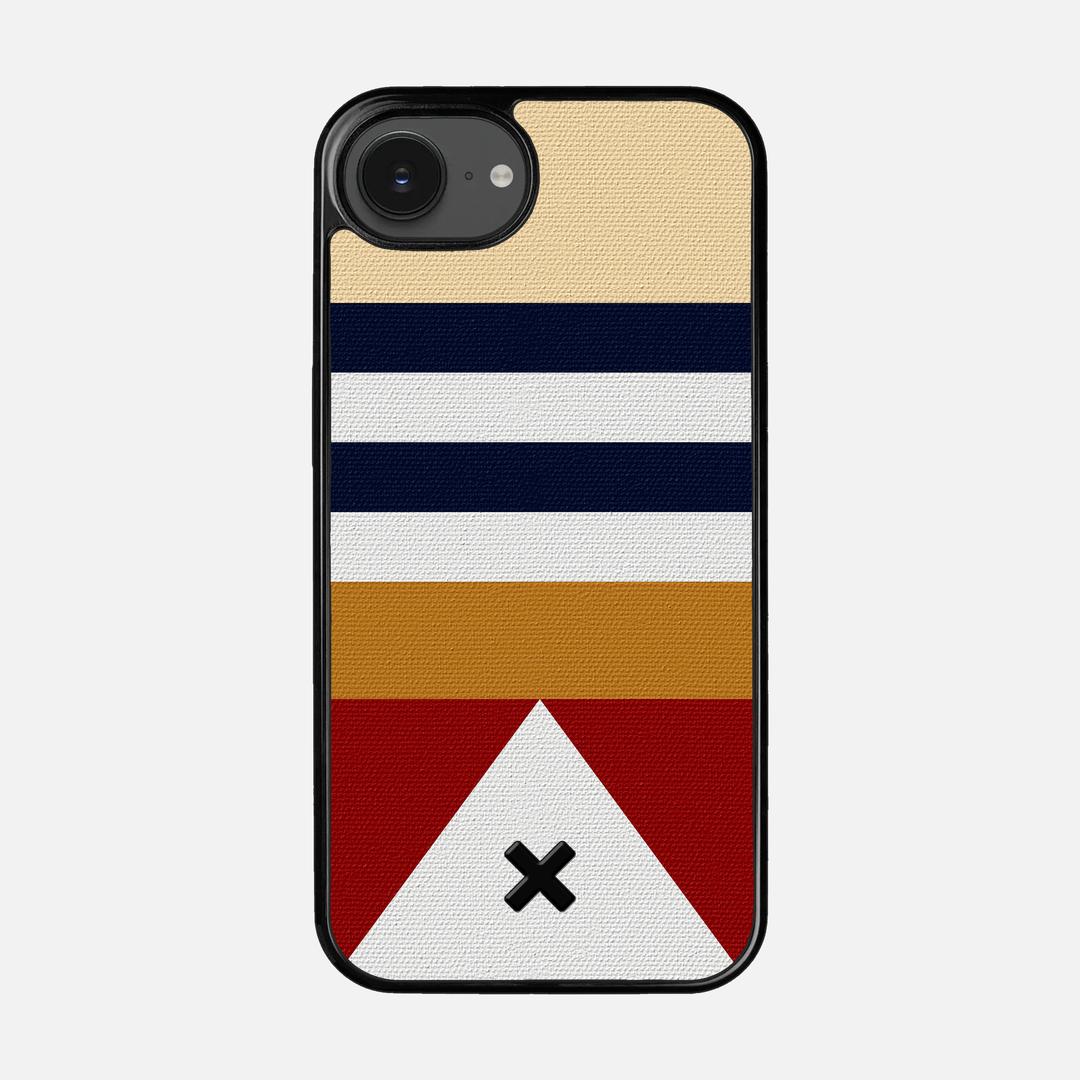 Lodge Case for the Apple iPhone 16e featuring a UV Printed Cotton Canvas backer with the Keyway X Mark#Phone Model_iPhone 16e