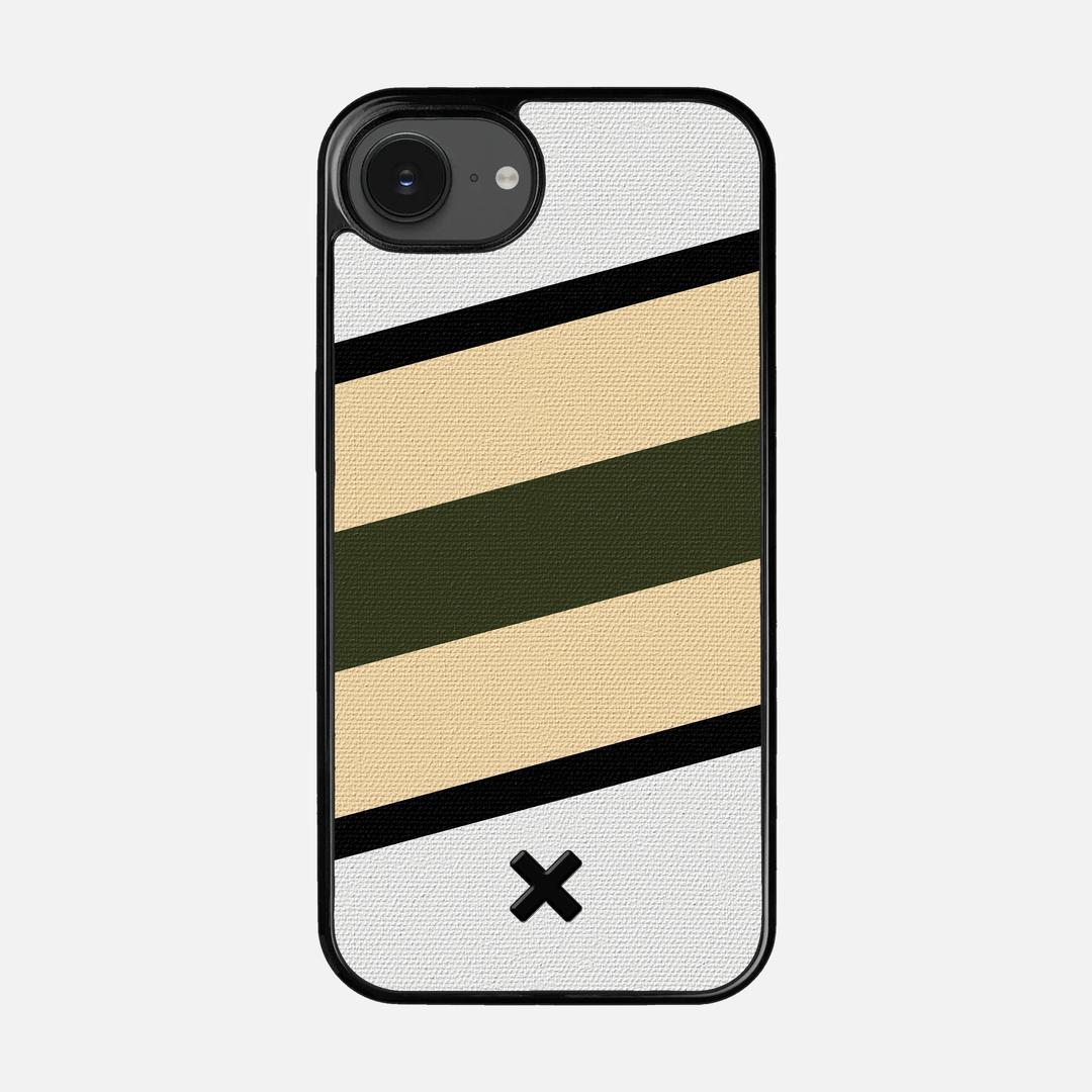 Ridge Case for the Apple iPhone 16e featuring a UV Printed Cotton Canvas backer with the Keyway X Mark#Phone Model_iPhone 16e