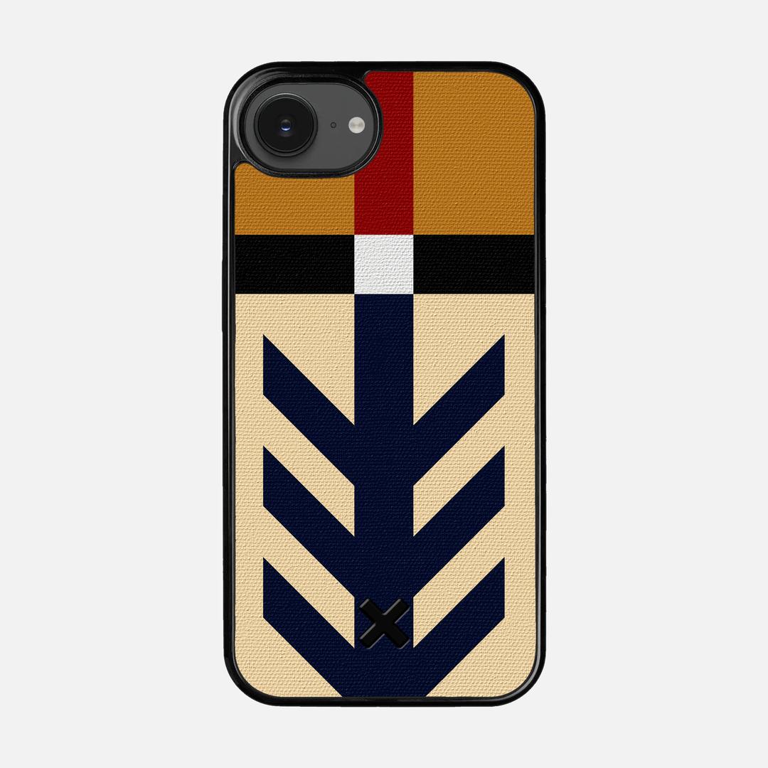 Trail Case for the Apple iPhone 16e featuring a UV Printed Cotton Canvas backer with the Keyway X Mark#Phone Model_iPhone 16e