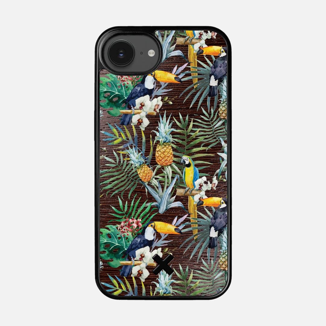 Tropic Case for the Apple iPhone 16e featuring a UV Printed and Wenge Wood backer with the Keyway X Mark#Phone Model_iPhone 16e
